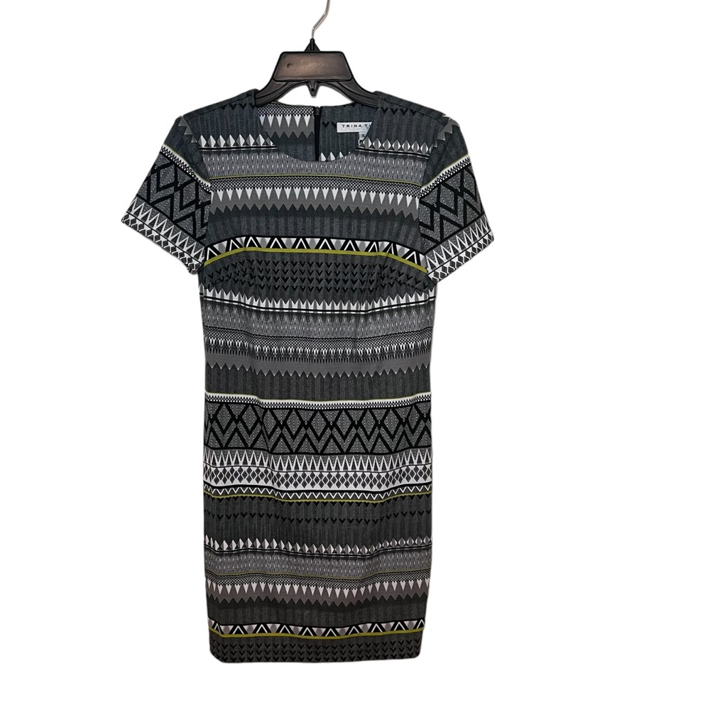 Trina Turk Geometric Sheath Dress - Size S